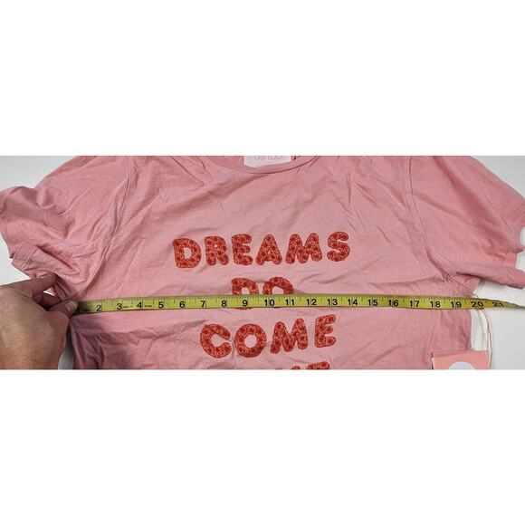 NWT bando dreams really do come true sleep shirt ultra soft light pink lounge S - Picture 6 of 7